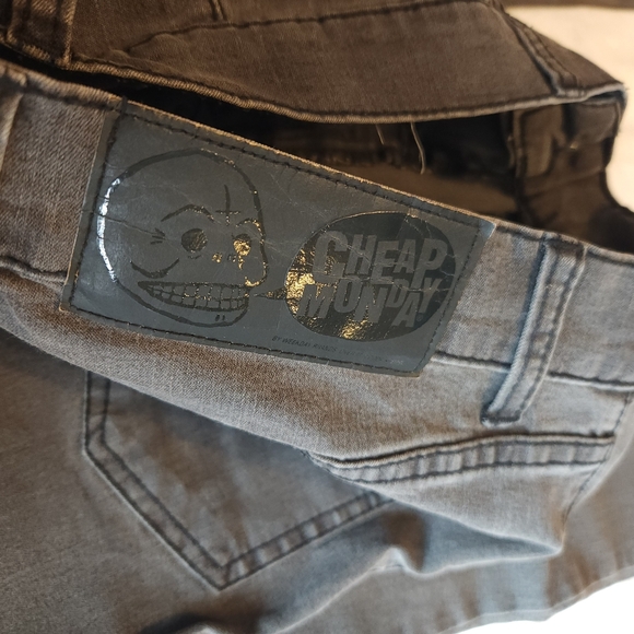 💀 Cheap Monday - Light Black Skinny Jean - Size 29 - Picture 4 of 13
